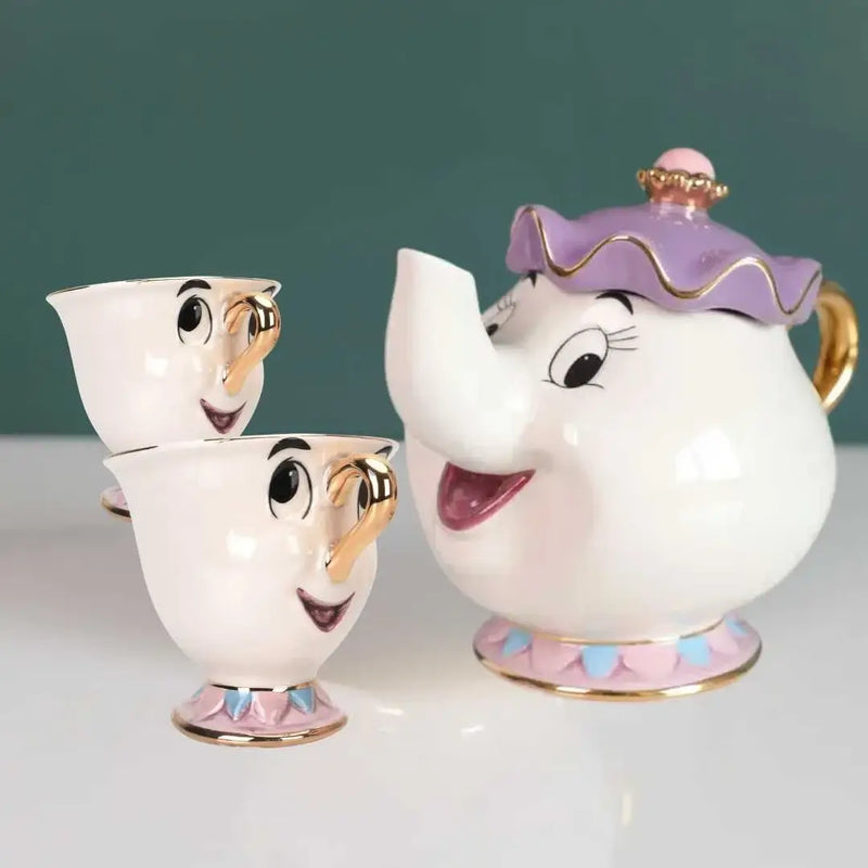 Porcelanas Zig e Madame Maldova - A Bela e A Fera