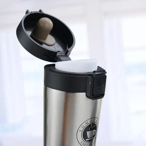 Copo Térmico em Aço Inox com Sistema Anti-Vazamento Enjoy Coffee