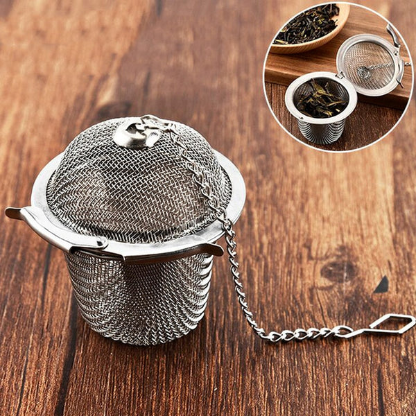 Infusor de Chá Cestinha em Aço Inox
