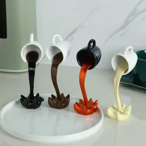 Escultura Café Flutuante 3D