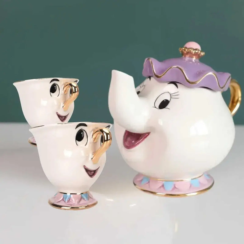 Porcelanas Zip e Madame Samovar - A Bela e A Fera