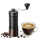 Moedor de Café Manual Cerâmico com Recipiente de Vidro | Ajuste Fino a Grosso, Manivela Destacável para Espresso, Coados e Prensa