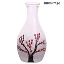 Copo e Garrafa Sakura Pintados à Mão