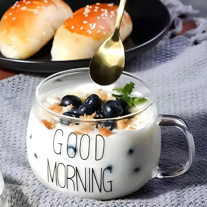 Caneca Good Morning em Vidro Borossilicato - 400ml