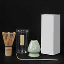 Conjunto Para Matcha em Carâmica e Bambu Com 3 Peças