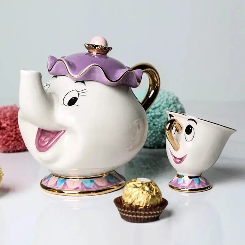 Porcelanas Zip e Madame Samovar - A Bela e A Fera