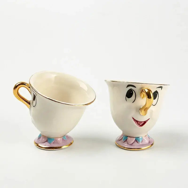 Porcelanas Zip e Madame Samovar - A Bela e A Fera