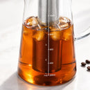 Cafeteira Cold Brew 1,2L em Vidro Borossilicato com Filtro de Aço Inox | Para Café e Chá Gelados de Extração Lenta