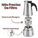 Cafeteira Italiana Moka Coffee Premium Inox
