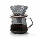 Kit Barista V60 Wood – Porta Filtro Espiral, Suporte de Madeira e Jarra 600ml