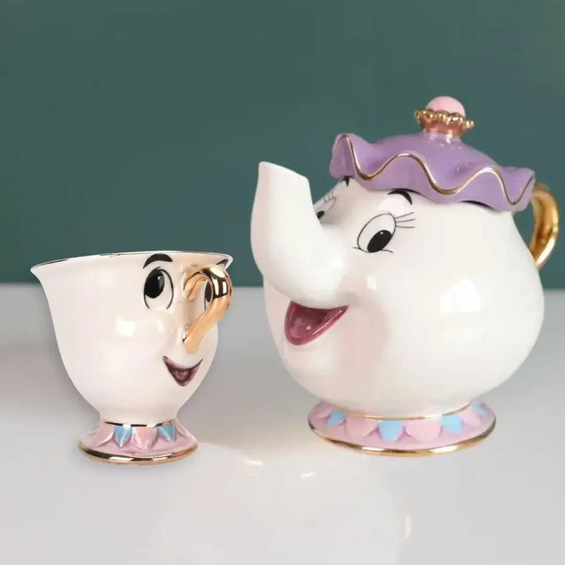 Porcelanas Zip e Madame Samovar - A Bela e A Fera
