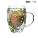 Caneca Tropical Artesanal em Vidro Duplo