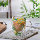 Caneca Tropical Artesanal em Vidro Duplo