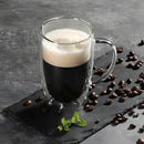 Caneca Duo em Vidro Borossilicato Parede Dupla com Alça