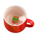 Caneca de Cerâmica Natal Jingle Bells Pintada à Mão