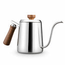 Chaleira Pescoço de Ganso Gooseneck Wood Inox