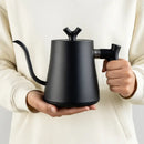 Chaleira Caffeine Gooseneck em Inox Escovado 1,5L – Bico Fino para Café e Chá