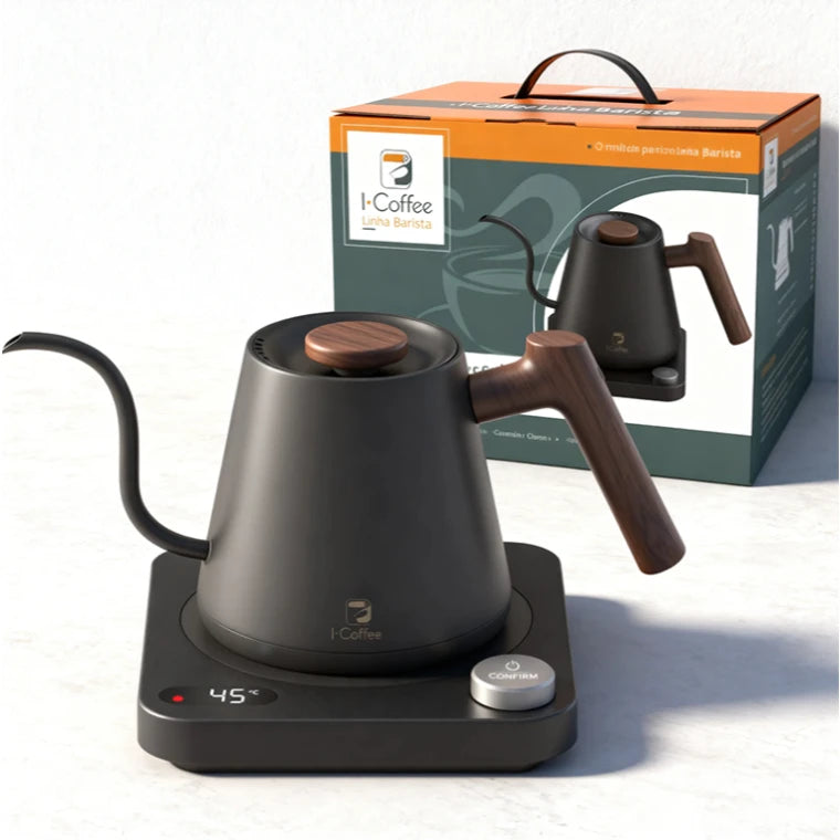 Chaleira Elétrica i-Coffee Gooseneck com Controle de Temperatura - 110v