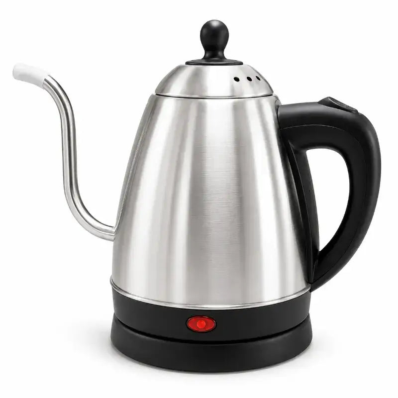 Chaleira Elétrica Gooseneck 1,2L em Aço Inox 1360W | Bico de Precisão para Coados e Chá