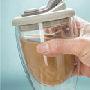 Copo Duo com Vidro Duplo e Tampa Anti-Vazamento