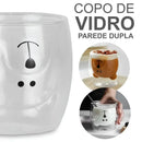 Copo Ursinho em Vidro Duplo Borossilicato – 250ml