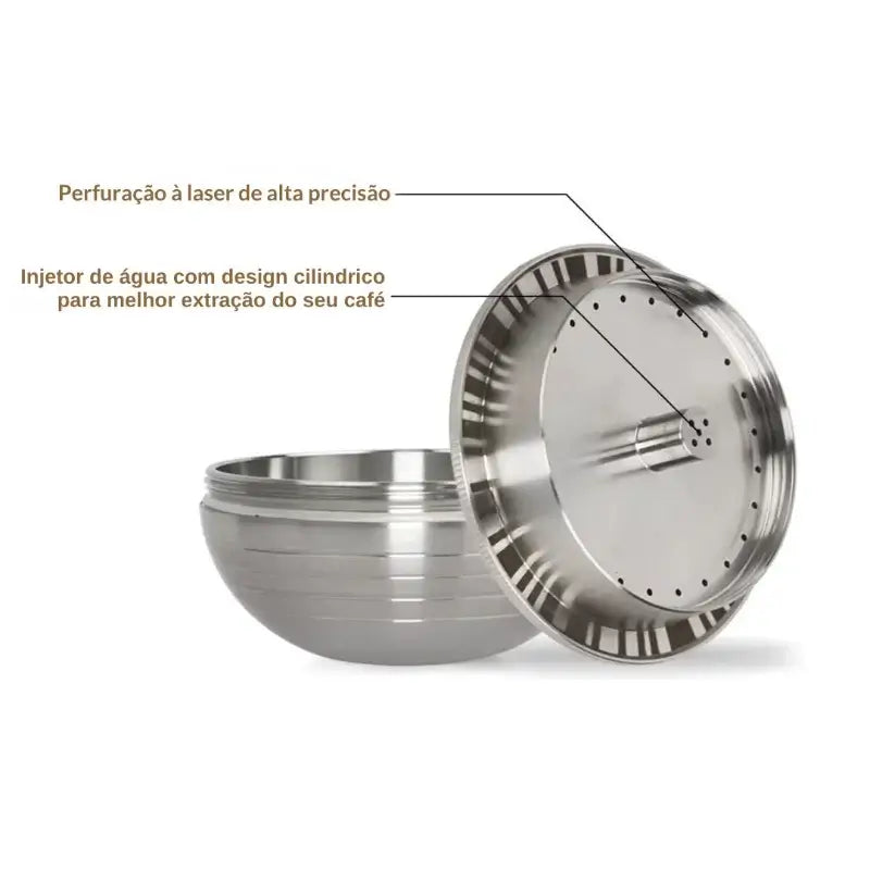 Free Cap V – Cápsula Reutilizável Para Nespresso Vertuo