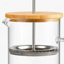 Cafeteira Prensa Francesa Bambuá | Vidro Borosilicato com Tampa de Bambu - 350ml ou 600ml