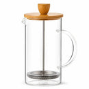 Cafeteira Prensa Francesa Bambuá | Vidro Borosilicato com Tampa de Bambu - 350ml ou 600ml