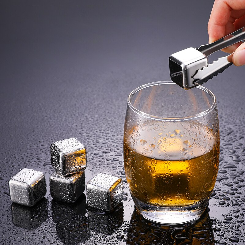 Ellegance Ice - Cubos de Gelo em Aço Inoxidável