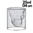 Copo Skull Com Vidro Duplo 3D