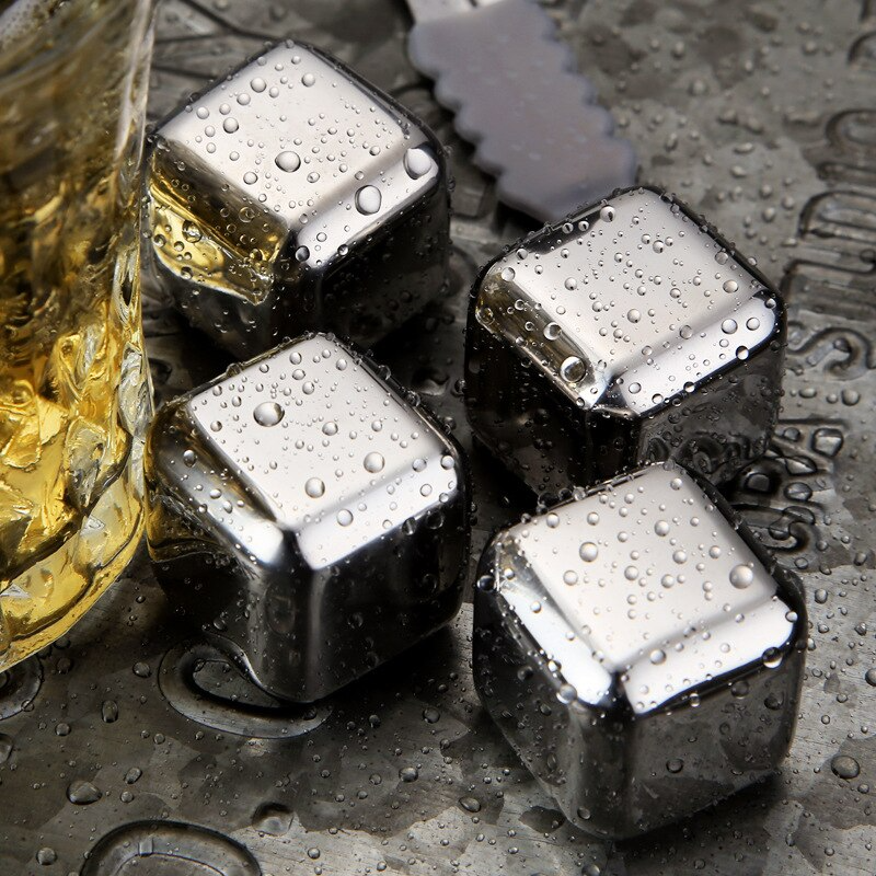 Ellegance Ice - Cubos de Gelo em Aço Inoxidável