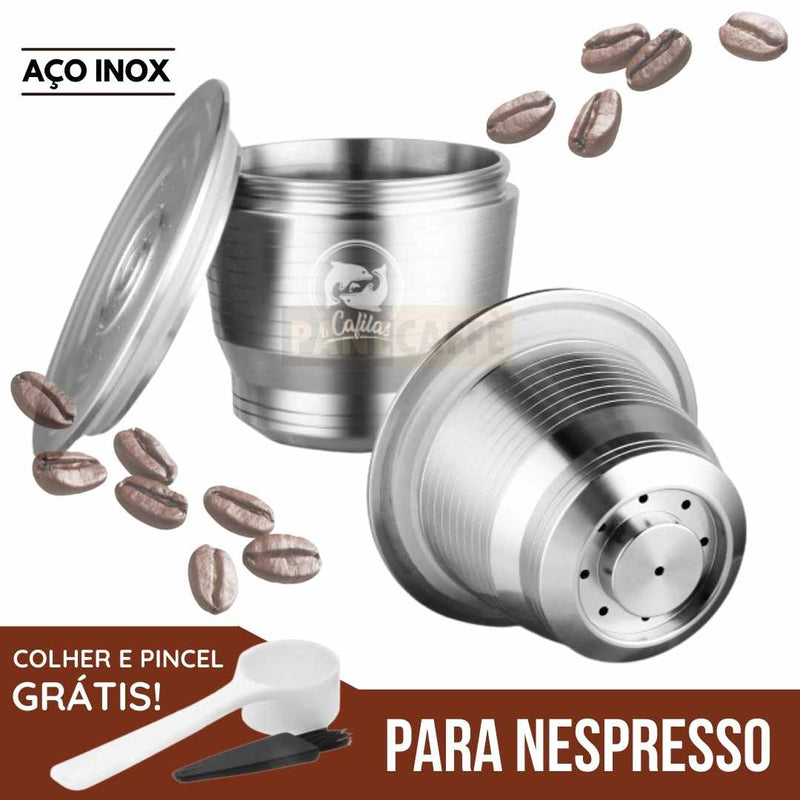 Cápsulas Reutilizáveis em Inox para Nespresso