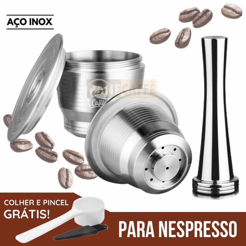 Cápsulas Reutilizáveis em Inox para Nespresso