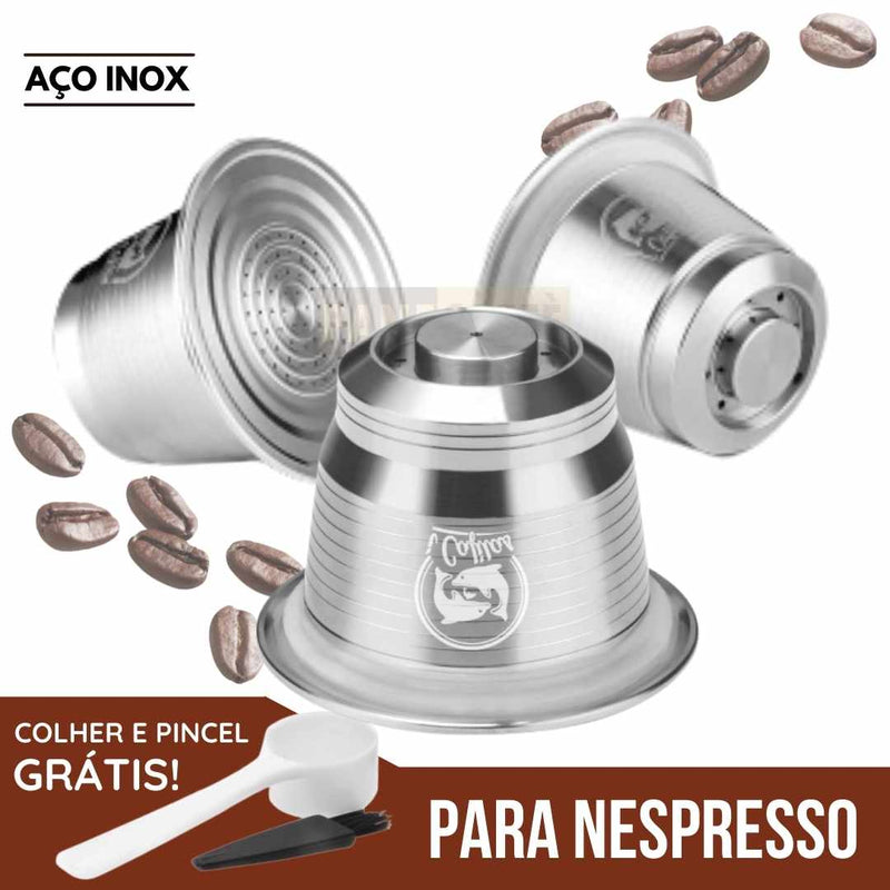 Cápsulas Reutilizáveis em Inox para Nespresso