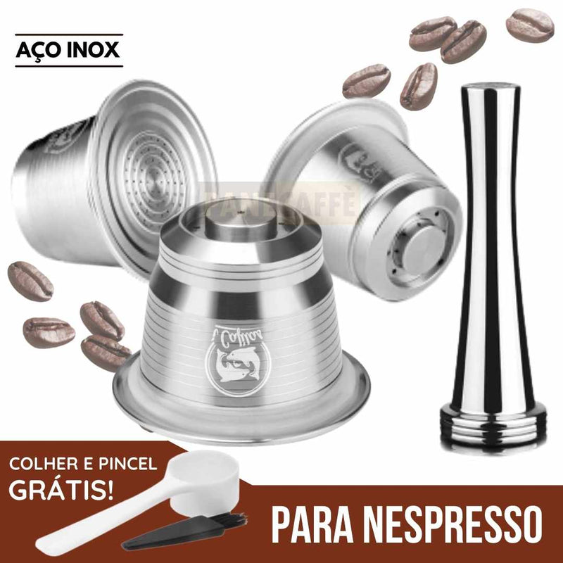 Cápsulas Reutilizáveis em Inox para Nespresso