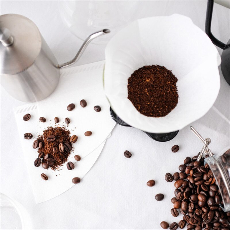Filtro Branco para Hario V60 Tamanho 01 (1-2 xícaras)