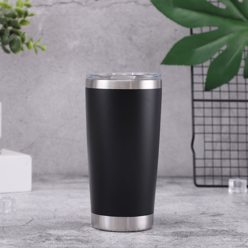 Copo Térmico com Tampa Para Cerveja e Café 590ml
