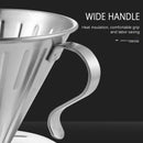 Porta Filtro V60 em Inox - Tamanhos Hario 01 e 02