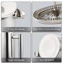 Prensa Francesa Topázio em Aço Inoxidável