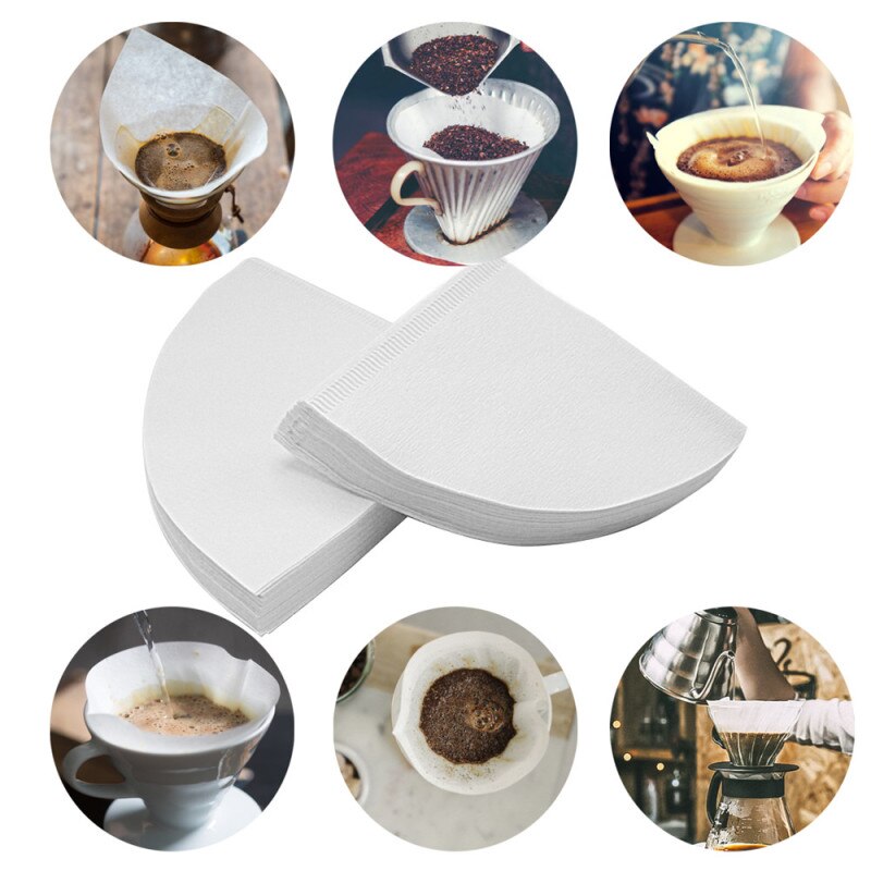 Filtro Branco para Hario V60 Tamanho 01 (1-2 xícaras)