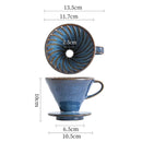 Ocean Porta Filtro V60 em Cerâmica Artesanal