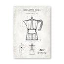 Pôster Quadro Coffee Art - Bialetti Moka Vintage