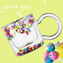 Caneca Candy Artesanal em Vidro Duplo