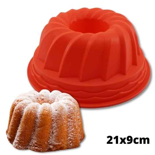 Forma de Bolo Artístico em Silicone - Não Gruda!