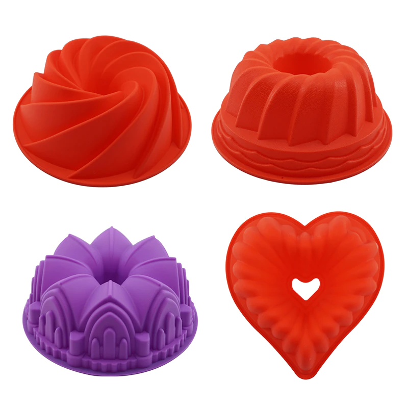 Forma de Bolo Artístico em Silicone - Não Gruda!