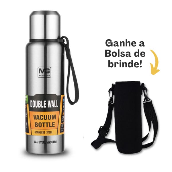 Garrafa Térmica Vacuum em Aço Cirúrgico Inox