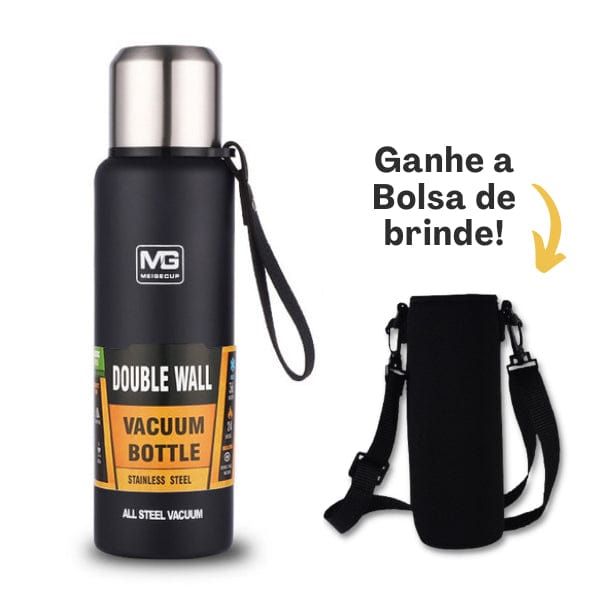Garrafa Térmica Vacuum em Aço Cirúrgico Inox
