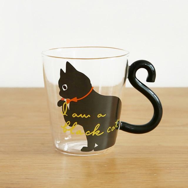 Caneca Gatinho em Vidro Temperado