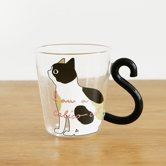 Caneca Gatinho em Vidro Temperado